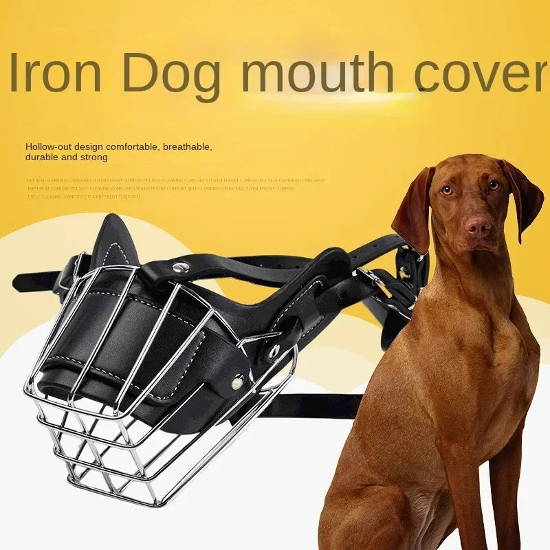 Comfortable Leather Muzzle For Large Dogs