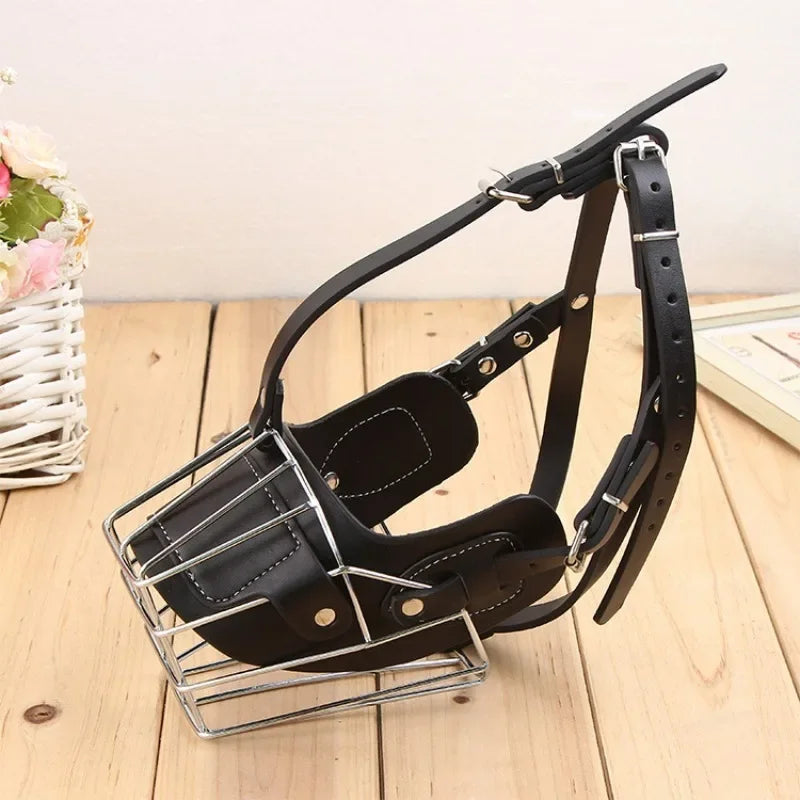 Comfortable Leather Muzzle For Large Dogs