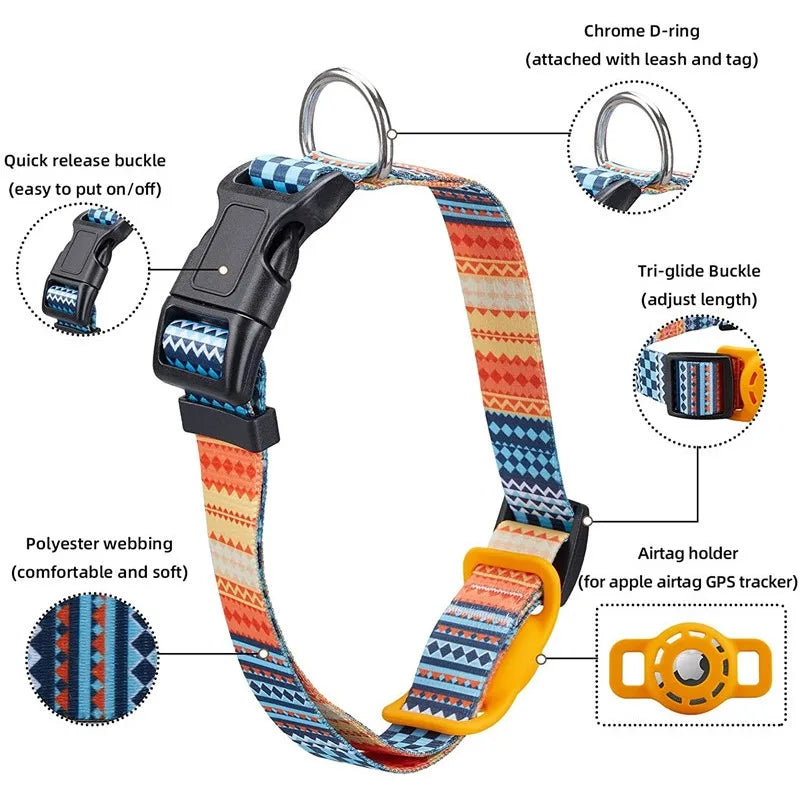 Reflective Airtag Collar for Dogs and Cats