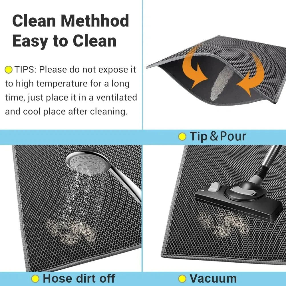 Double-Layer Waterproof Cat Litter Mat