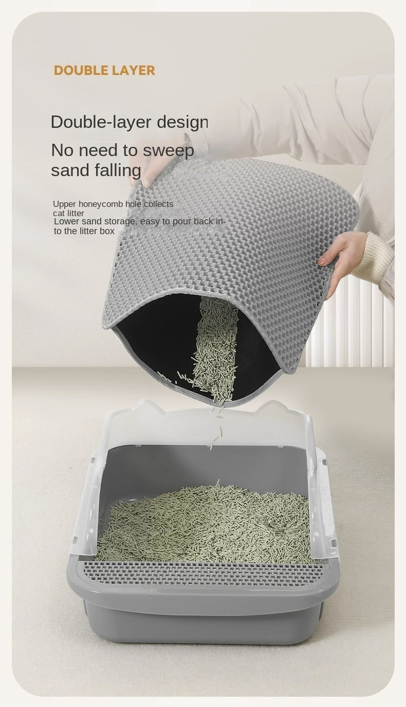 Double-Layer Waterproof Cat Litter Mat