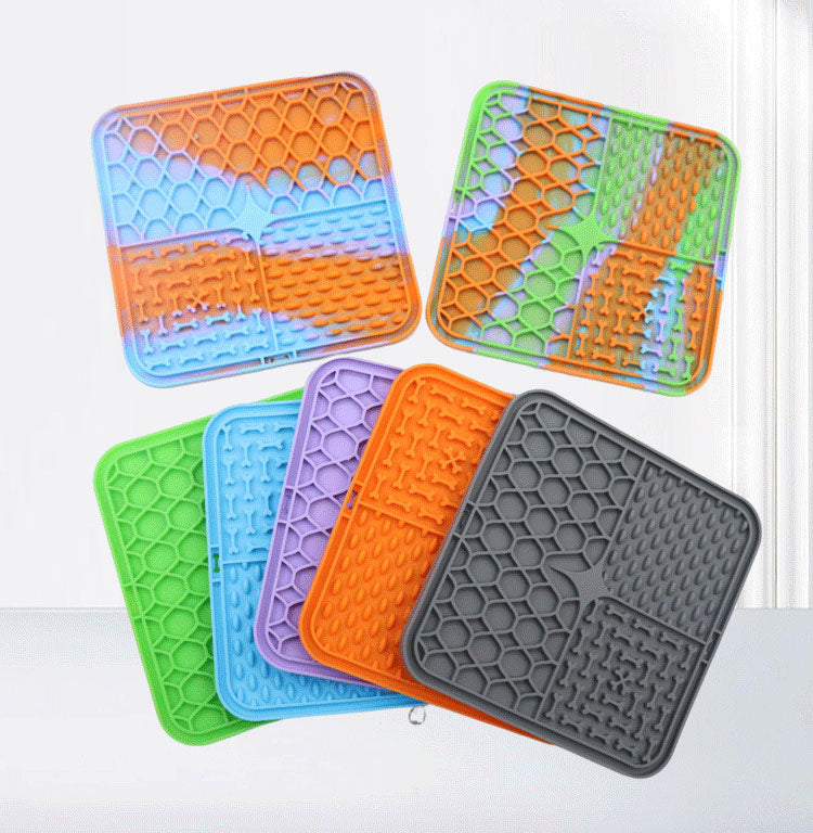 Silicone Dog Sucker Mat for Slow Feeding and Distraction