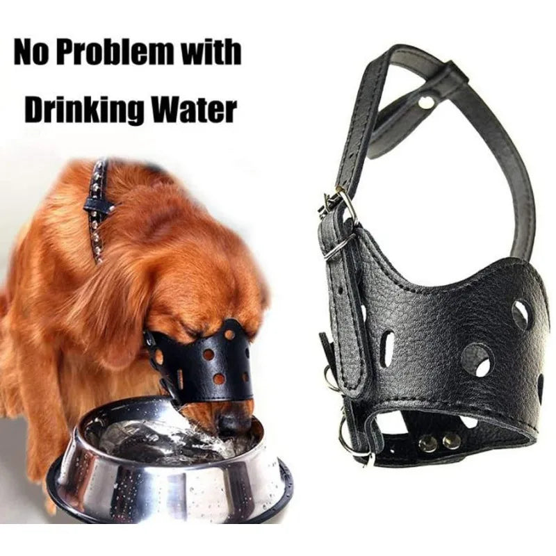 Soft Leather Dog Muzzle