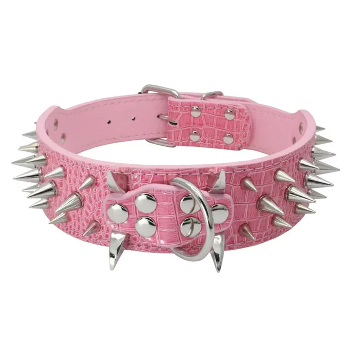 Anti-bite Spiked Rivet Leather Dog Collars
