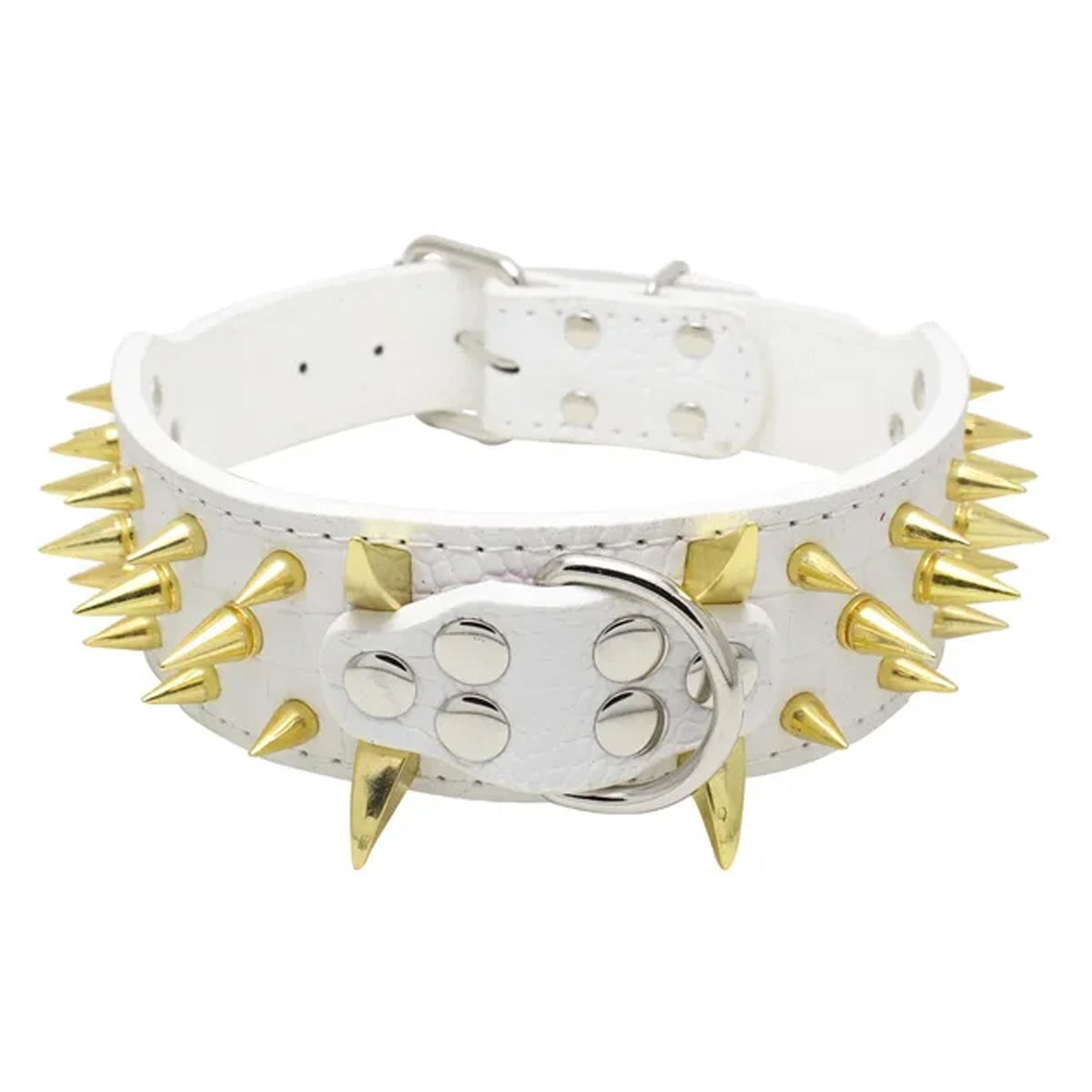 Anti-bite Spiked Rivet Leather Dog Collars
