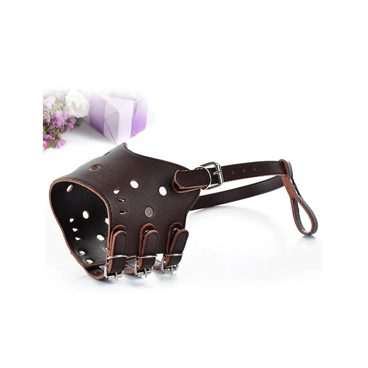 Soft Leather Dog Muzzle