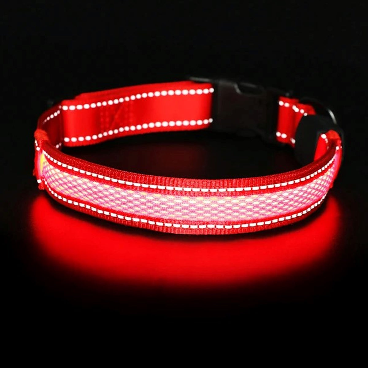 USB Charge LED Reflective Dog Collar