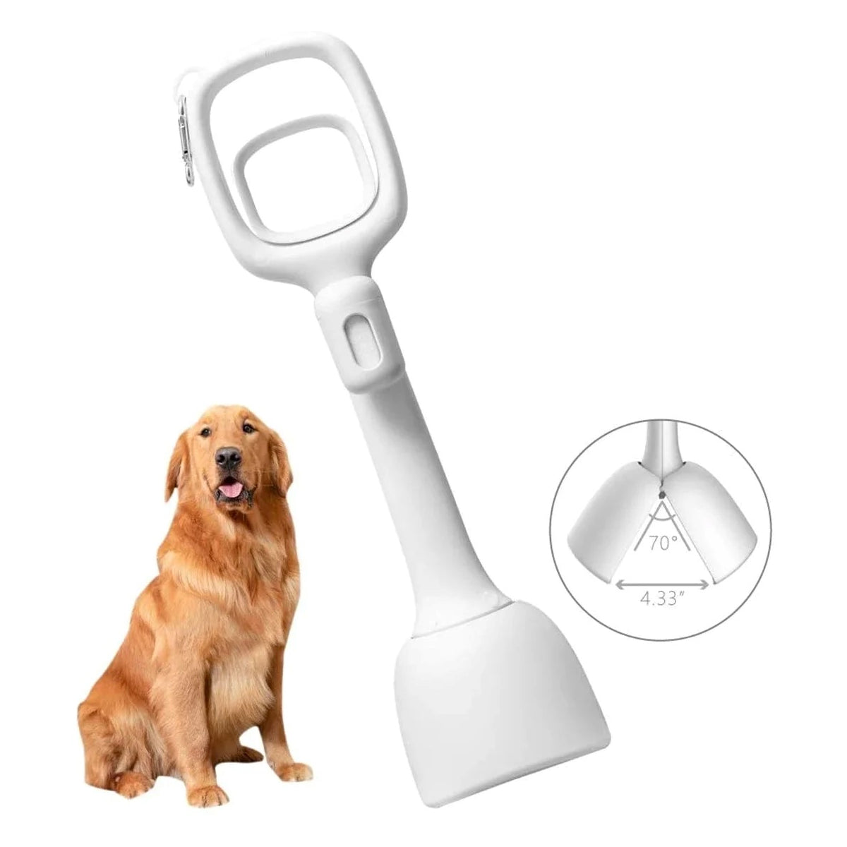 Long Handle Poop Scooper for Dogs & Cats