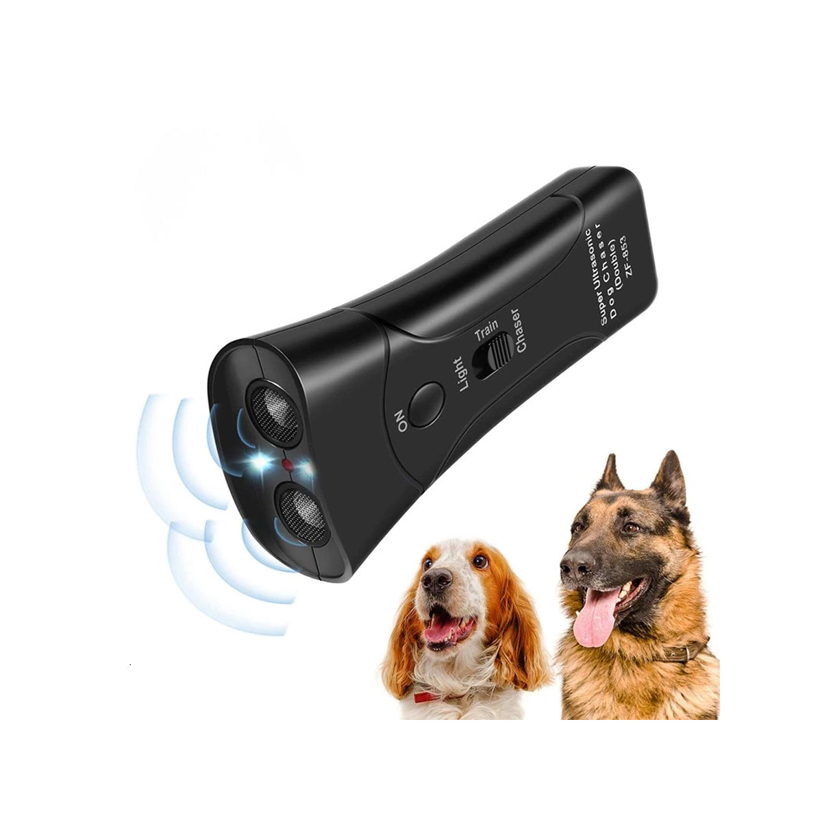 Ultrasonic Dog Repeller (Safe, Flashlight)