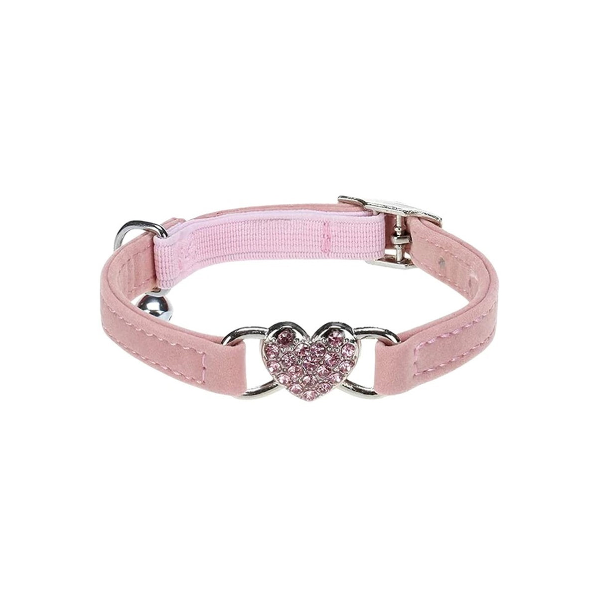 Adjustable Heart Bling Cat Rhinestones Collar