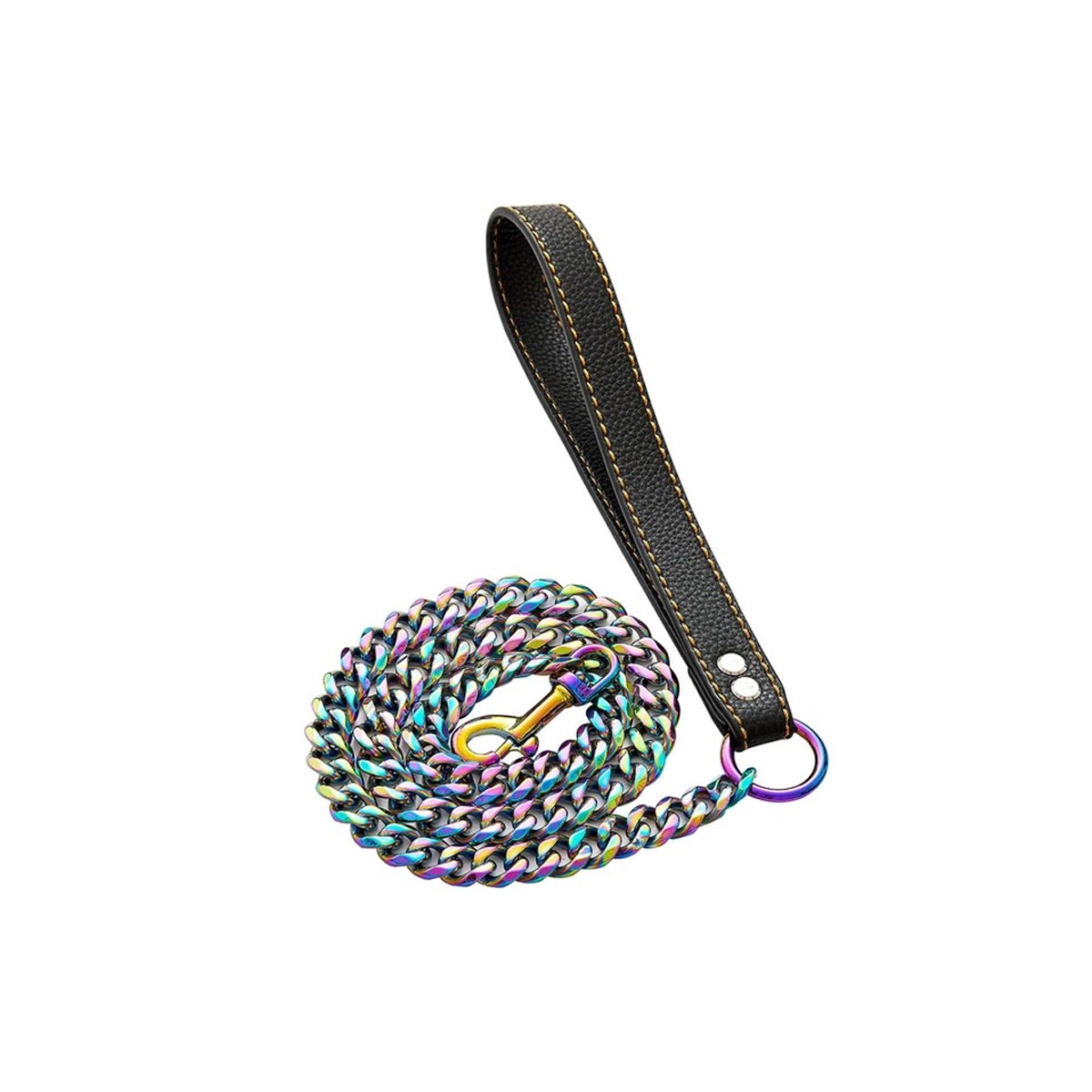 Thick Gold Chain Leash for Large Dogs
