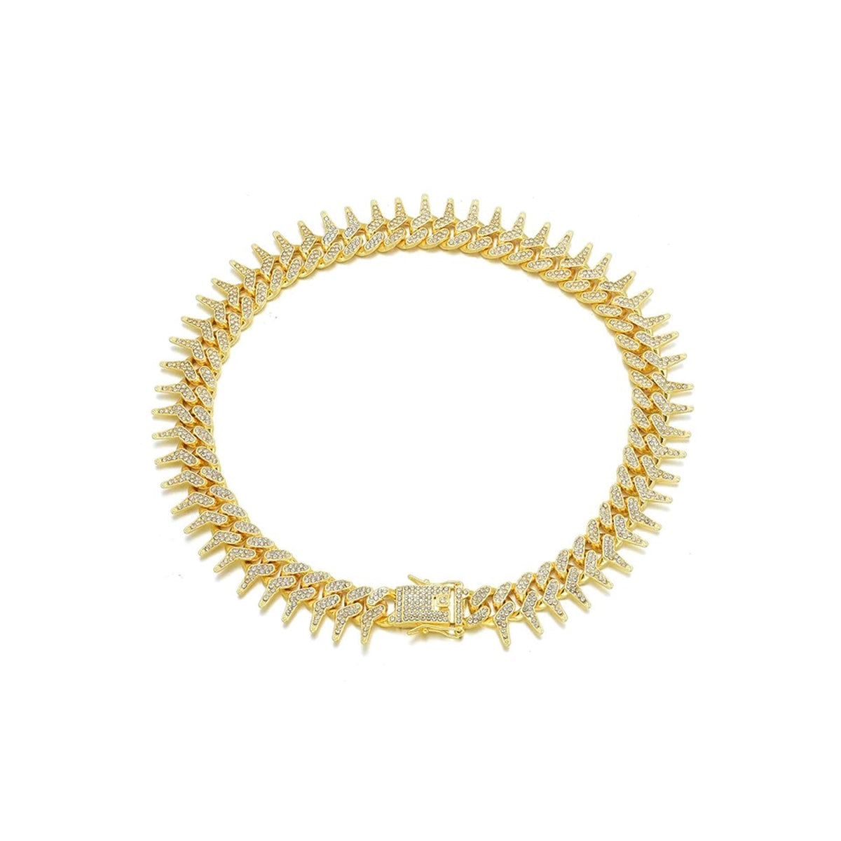 Gold Bling Dog Collar (CZ Diamonds)