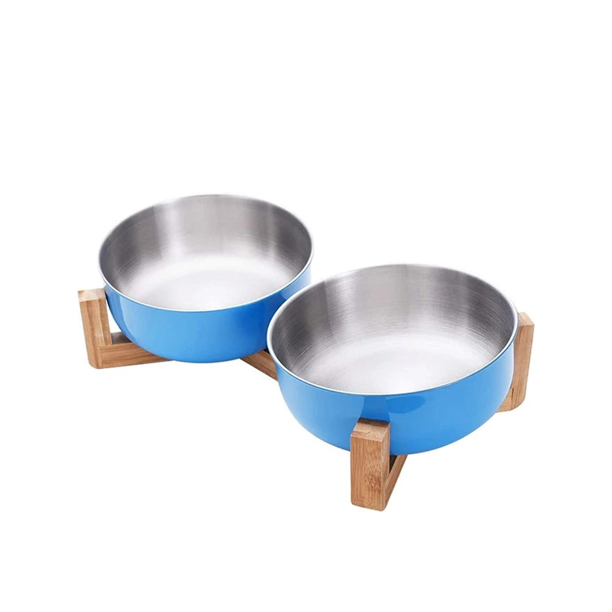 Adjustable Stainless Steel Pet Bowls with Stand