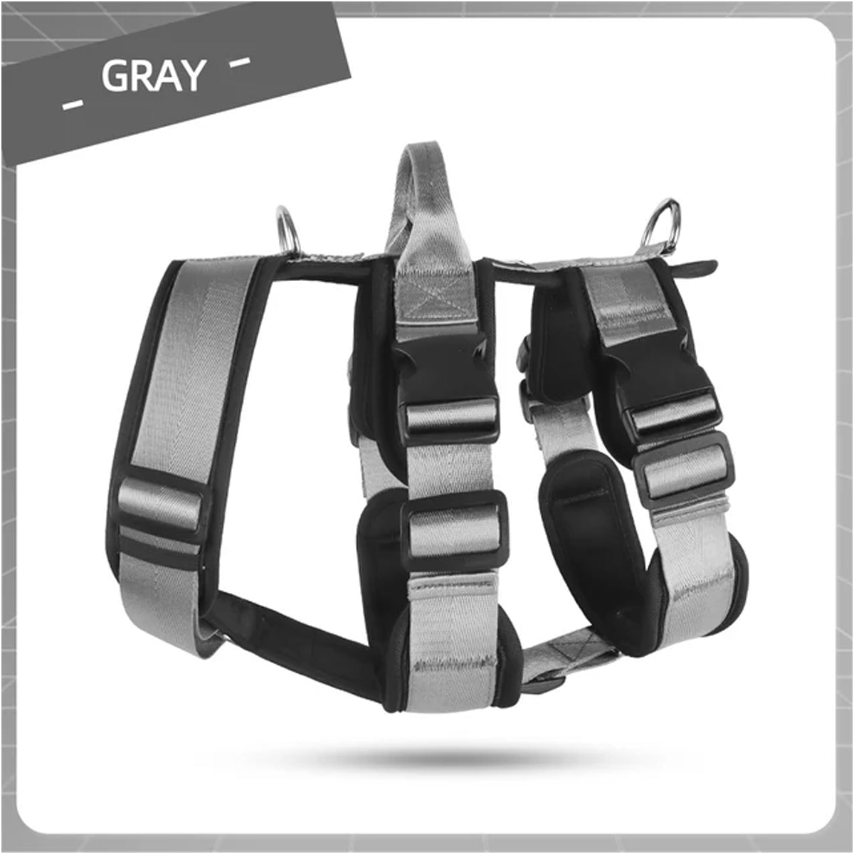 Padded Dog Harness (Escape-Proof, Adjust)
