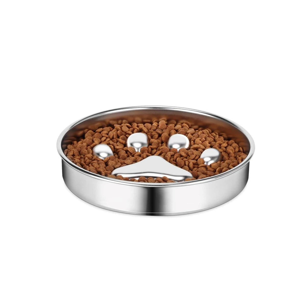 Stainless Steel Slow Feed Dog Bowl