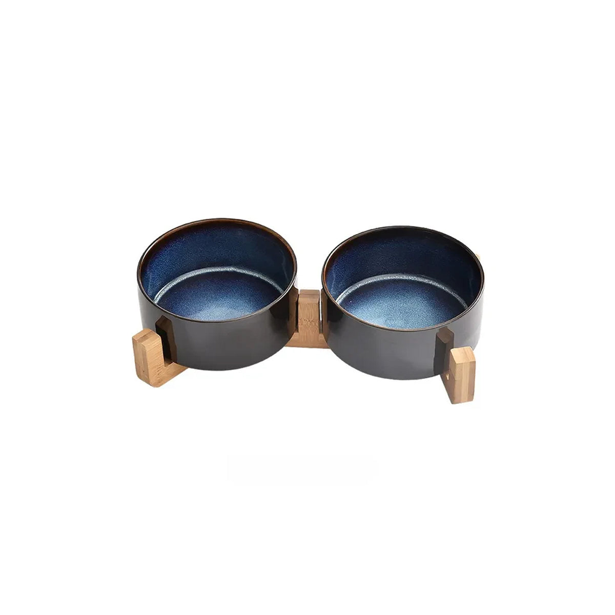 Starry Ceramic Double Bowl For Cat and Dog