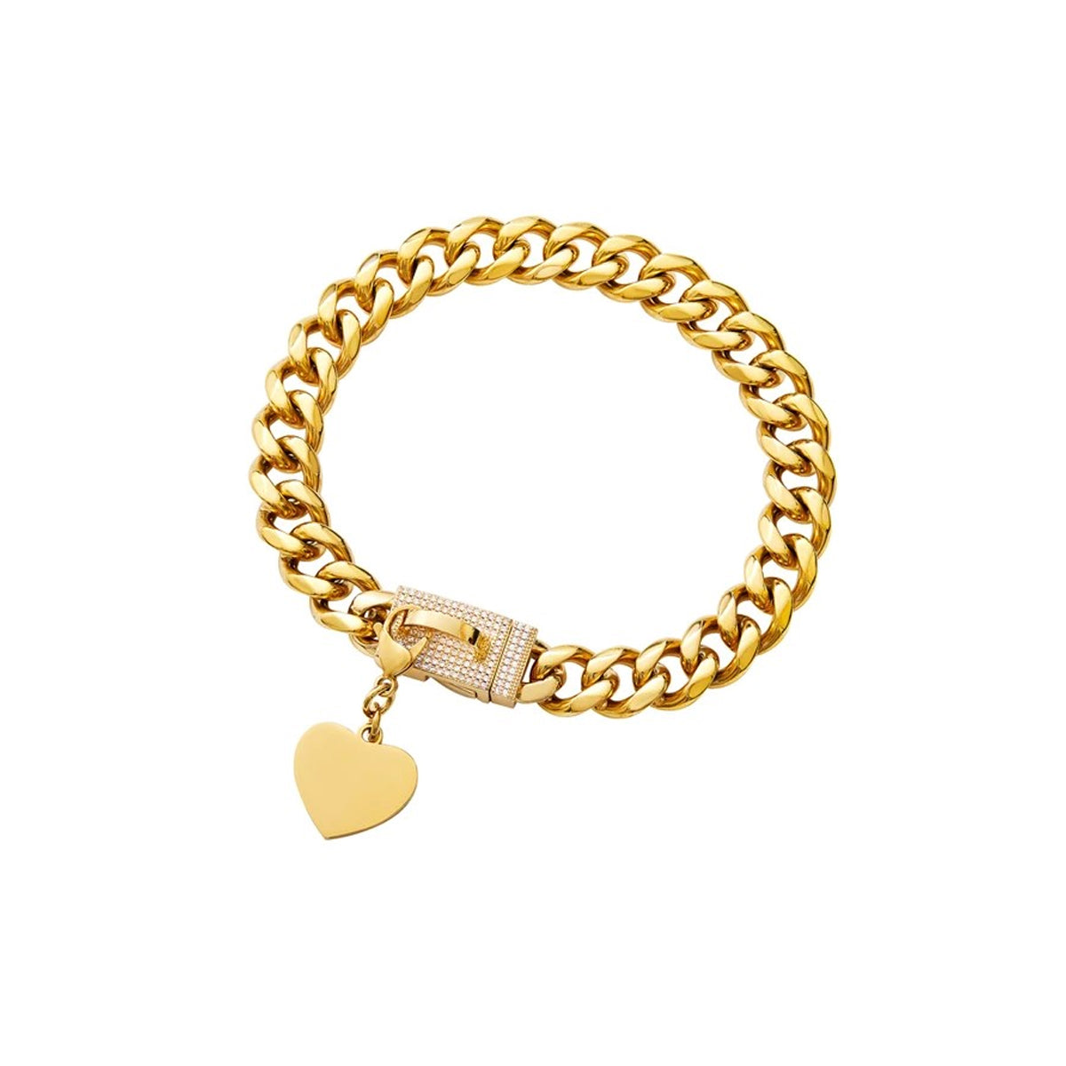 Luxury 18K Gold Dog Chain Collar