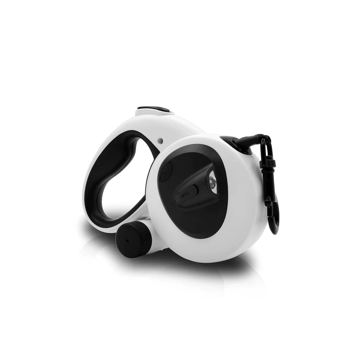 Dog Leash with LED Flashlight & Poop Bag Dispenser