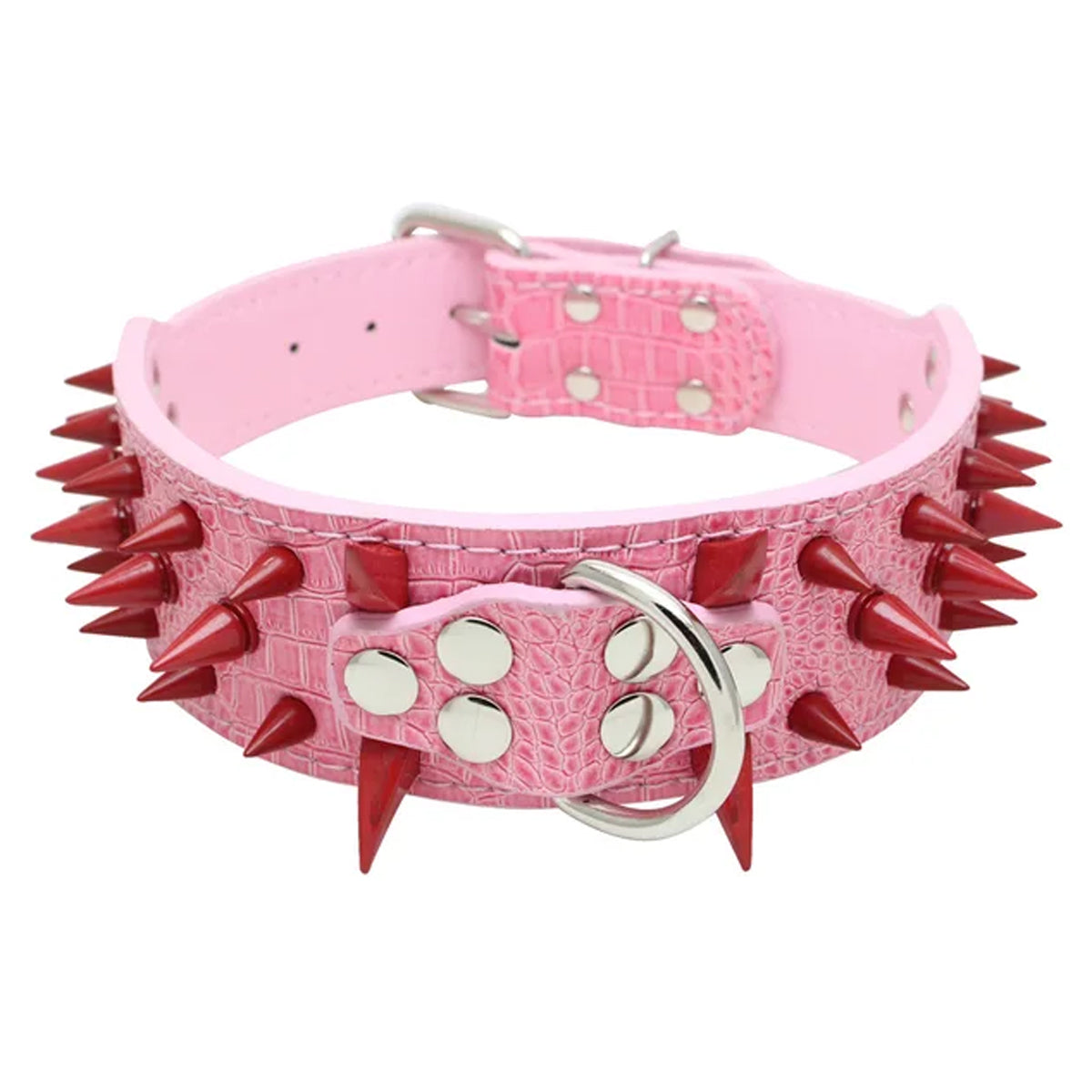 Wolf Tooth Spike Rivet Dog Collar