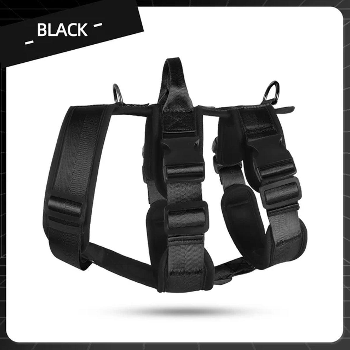 Padded Dog Harness (Escape-Proof, Adjust)
