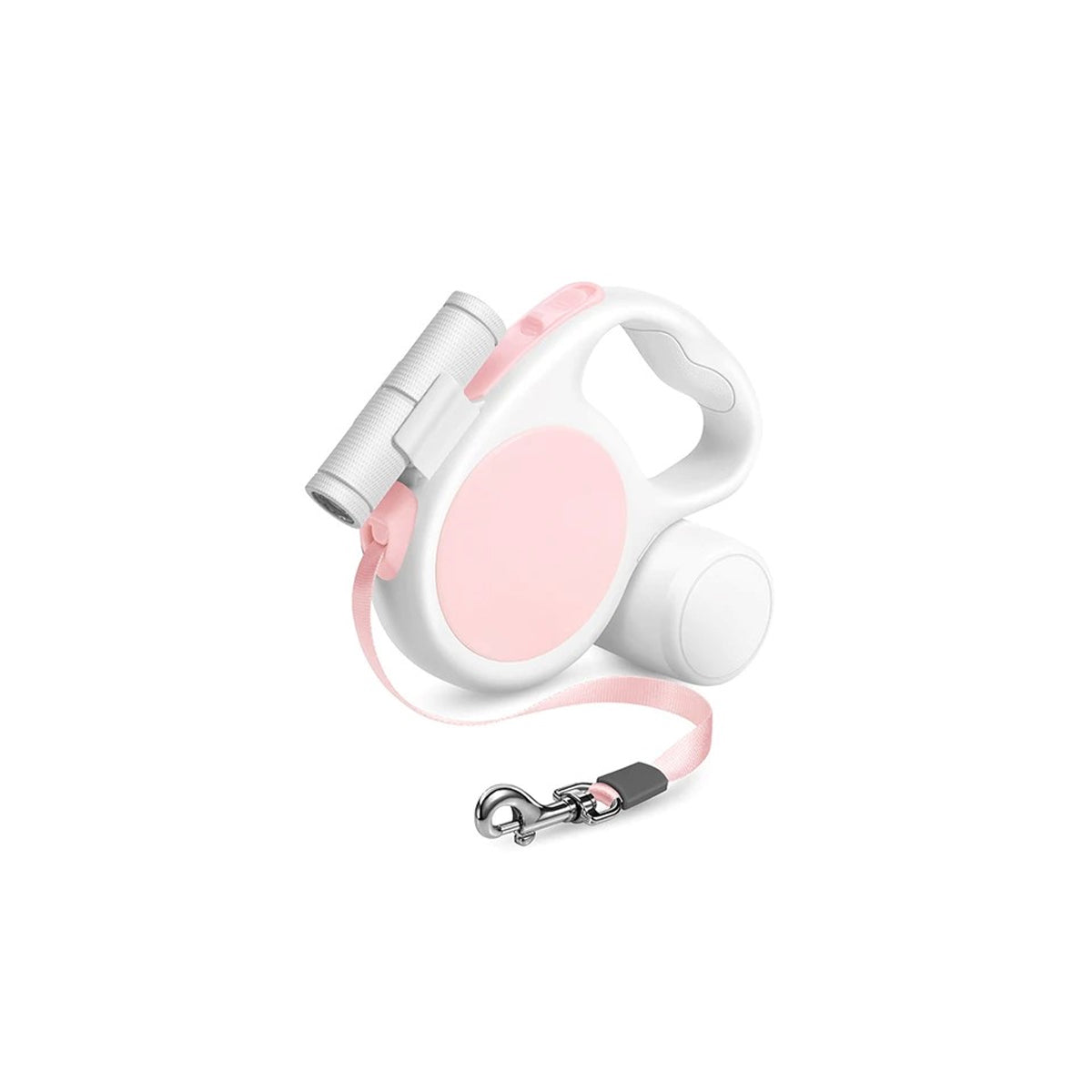 3-in-1 Retractable Leash with LED & Poop Bag