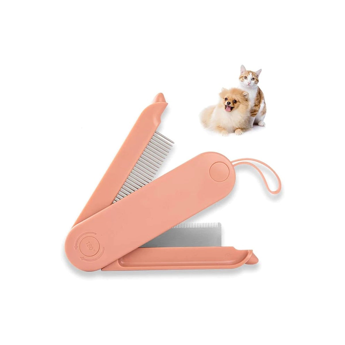 Foldable 2-in-1 Dog & Cat Grooming Comb