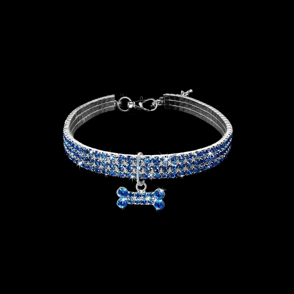 Adjustable Rhinestone Dog Collar