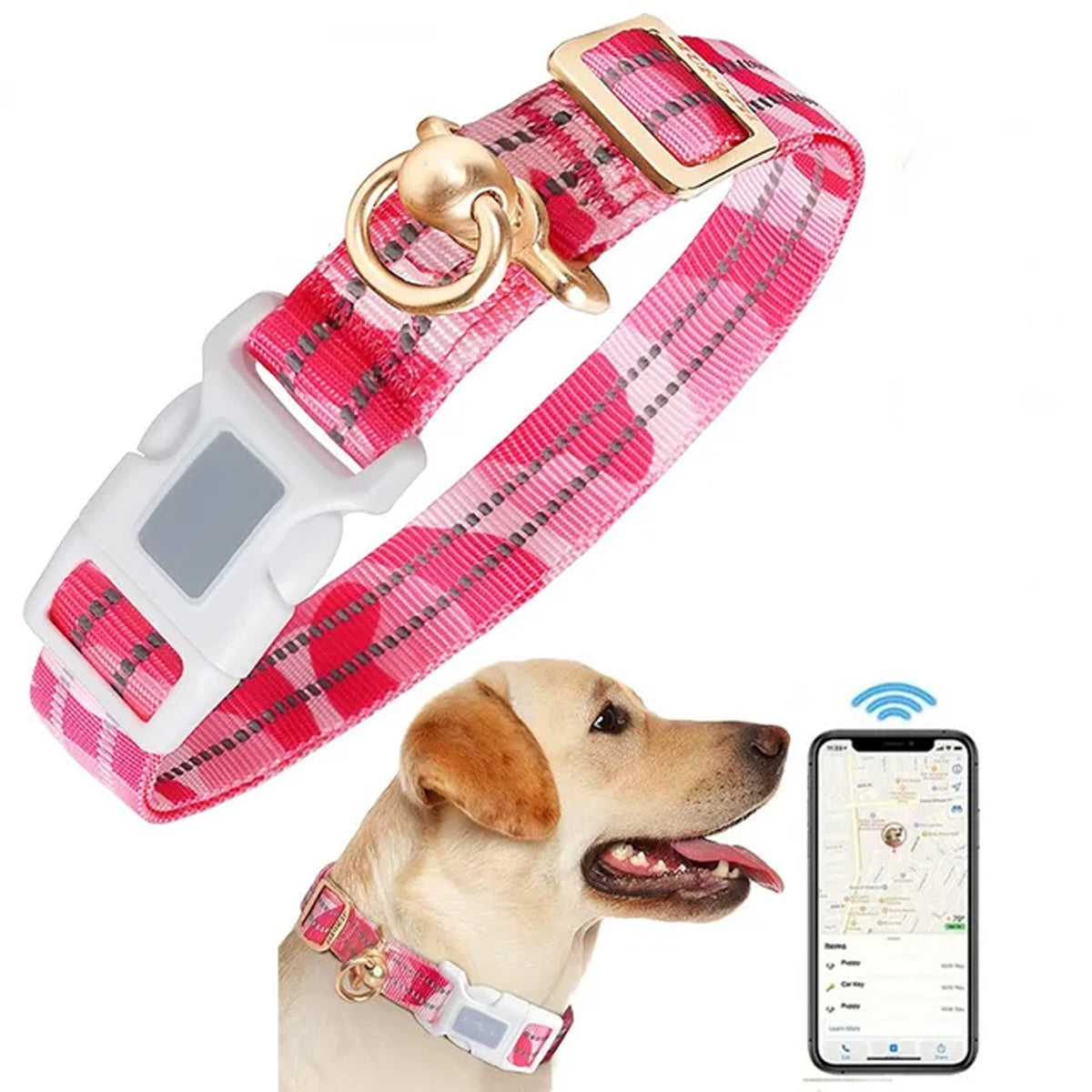 Silicone Airtag Dog Collar