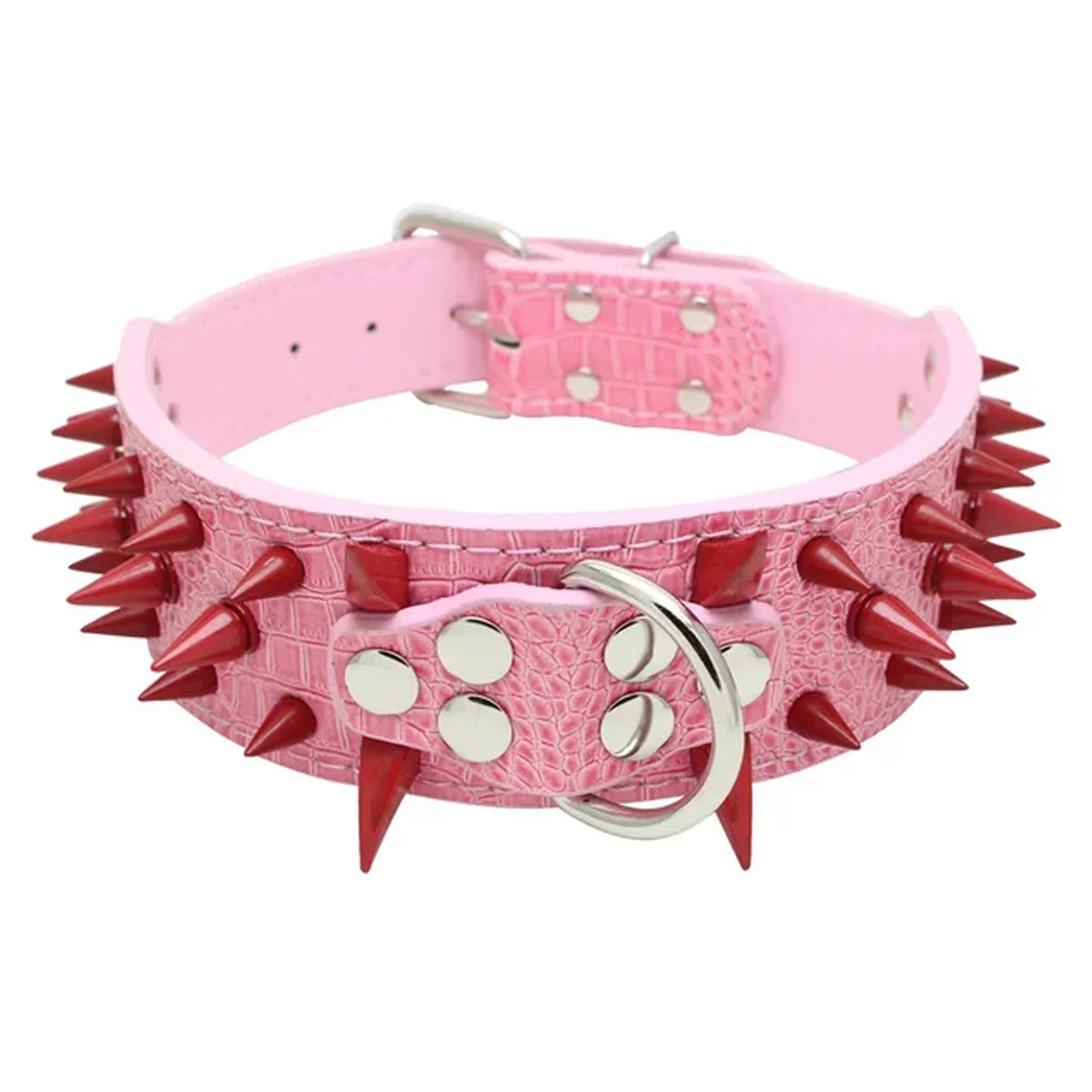 Anti-bite Spiked Rivet Leather Dog Collars
