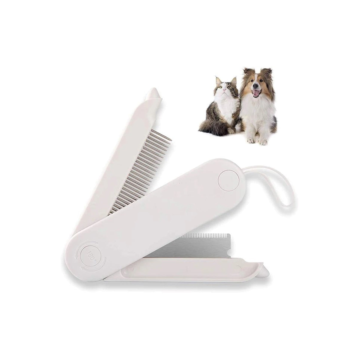 Foldable 2-in-1 Dog & Cat Grooming Comb
