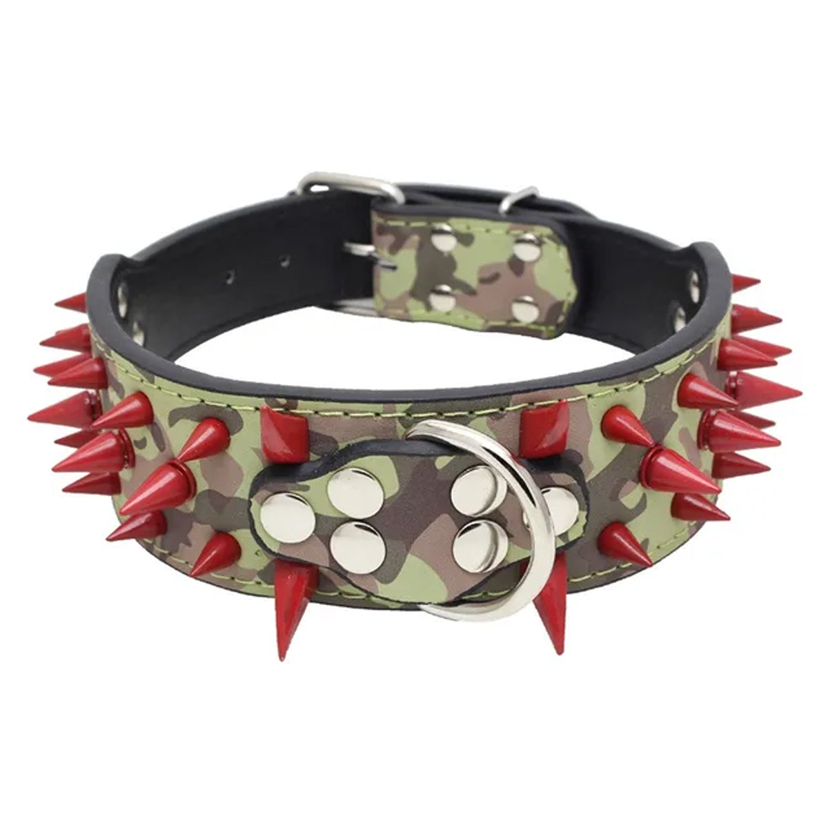 Wolf Tooth Spike Rivet Dog Collar
