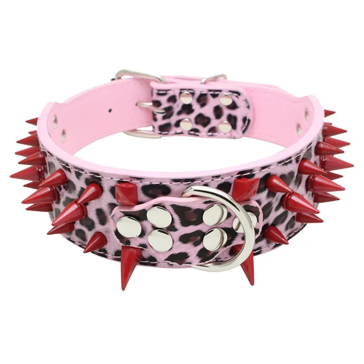Wolf Tooth Spike Rivet Dog Collar