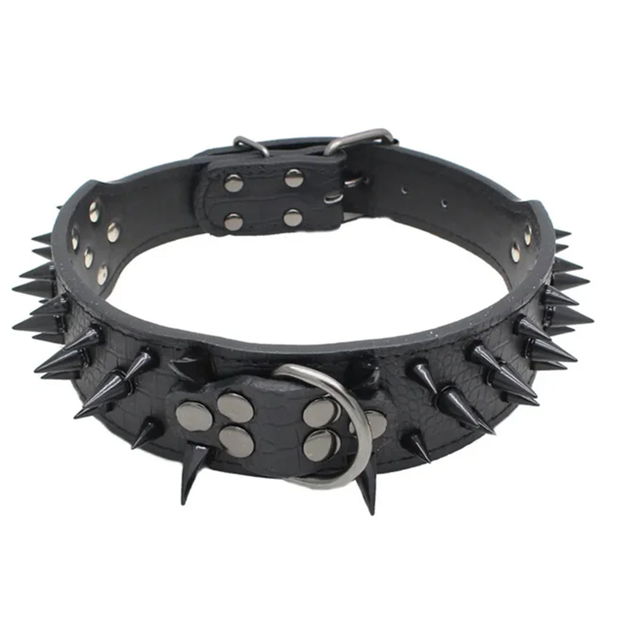 Anti-bite Spiked Rivet Leather Dog Collars