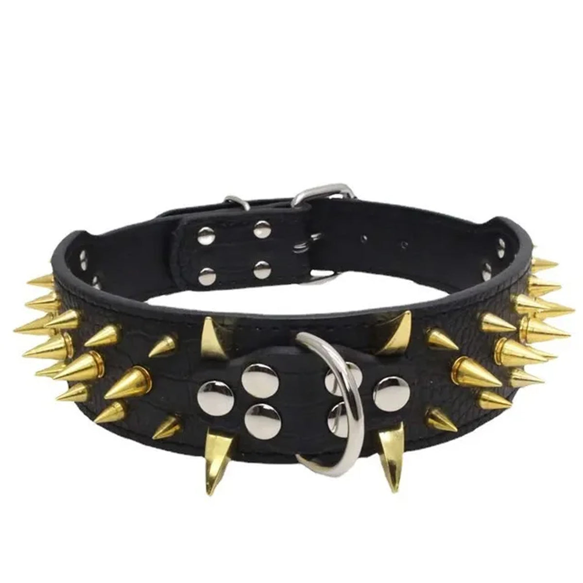 Anti-bite Spiked Rivet Leather Dog Collars