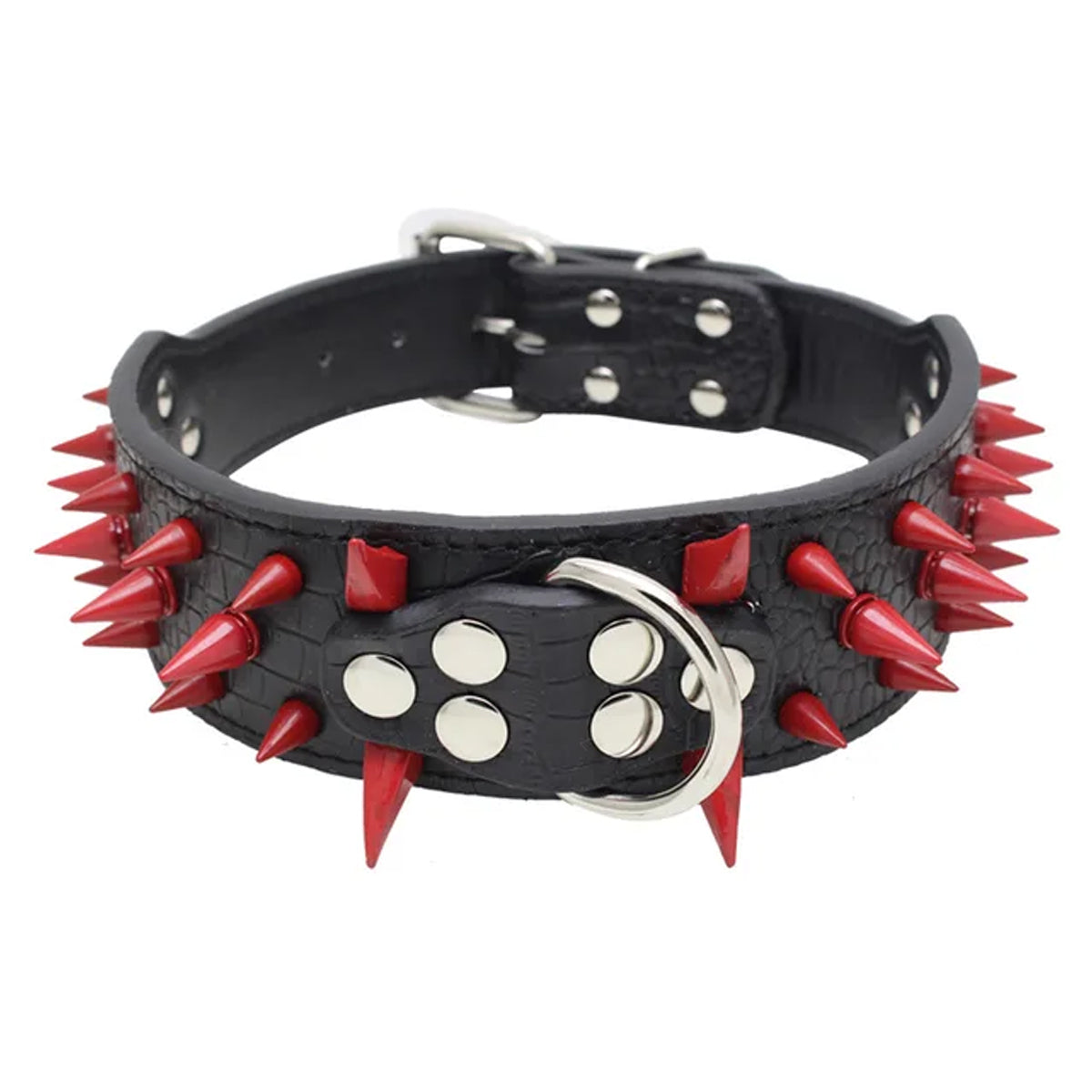 Wolf Tooth Spike Rivet Dog Collar
