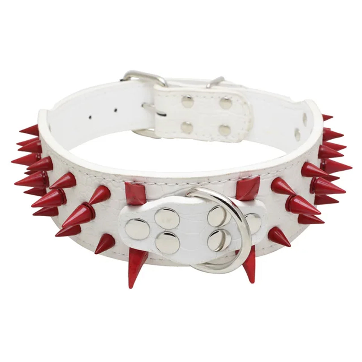 Anti-bite Spiked Rivet Leather Dog Collars