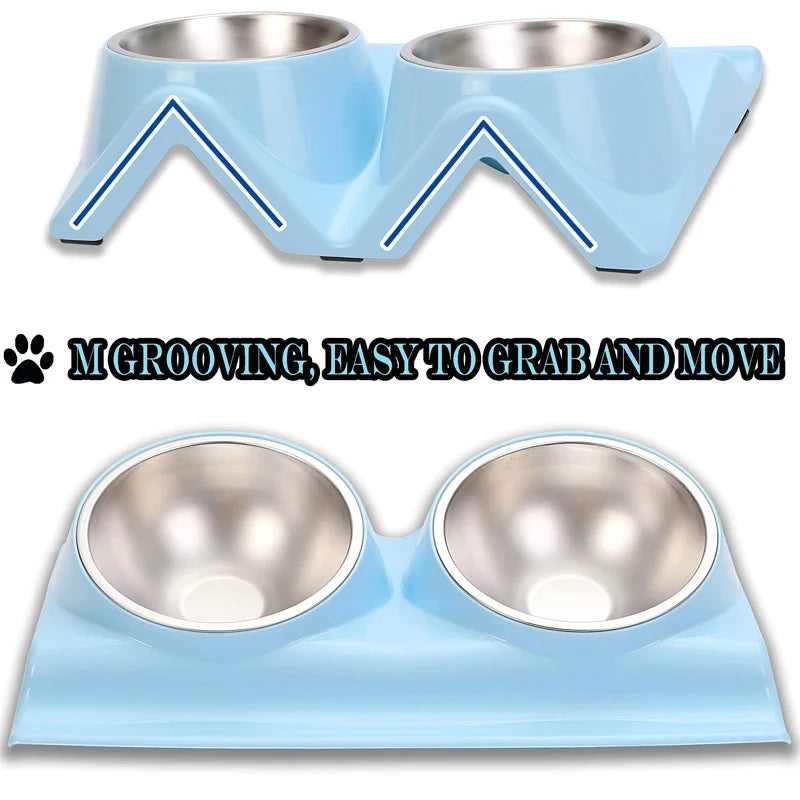 Elevated Stainless Steel Pet Bowls