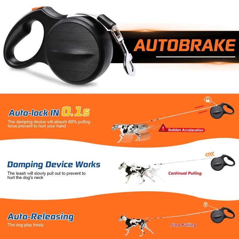 Autobrake Retractable Dog Leash