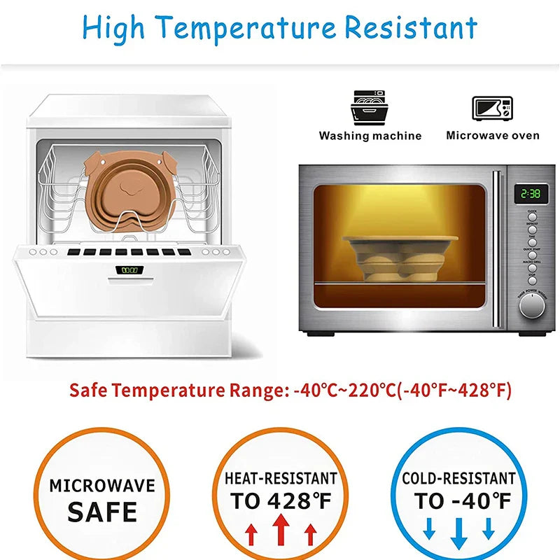 Portable Collapsible Silicone Dog Bowls