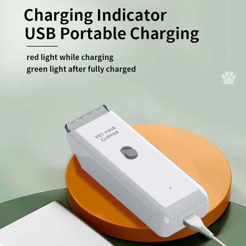 Portable Cordless Electric Pet Hair Trimmer