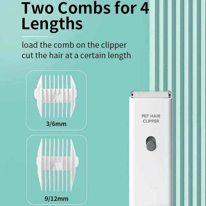 Portable Cordless Electric Pet Hair Trimmer