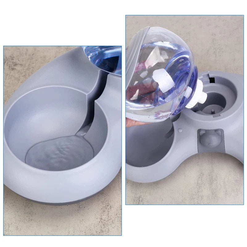 Auto Water Cat Feeder (Tilted Bowls)