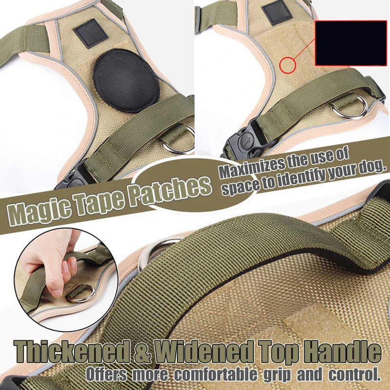 Reflective No Pull Harness (Padded, Heavy Duty)