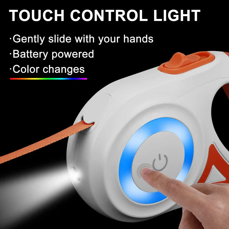 LED Retractable Dog Leash for All Breeds