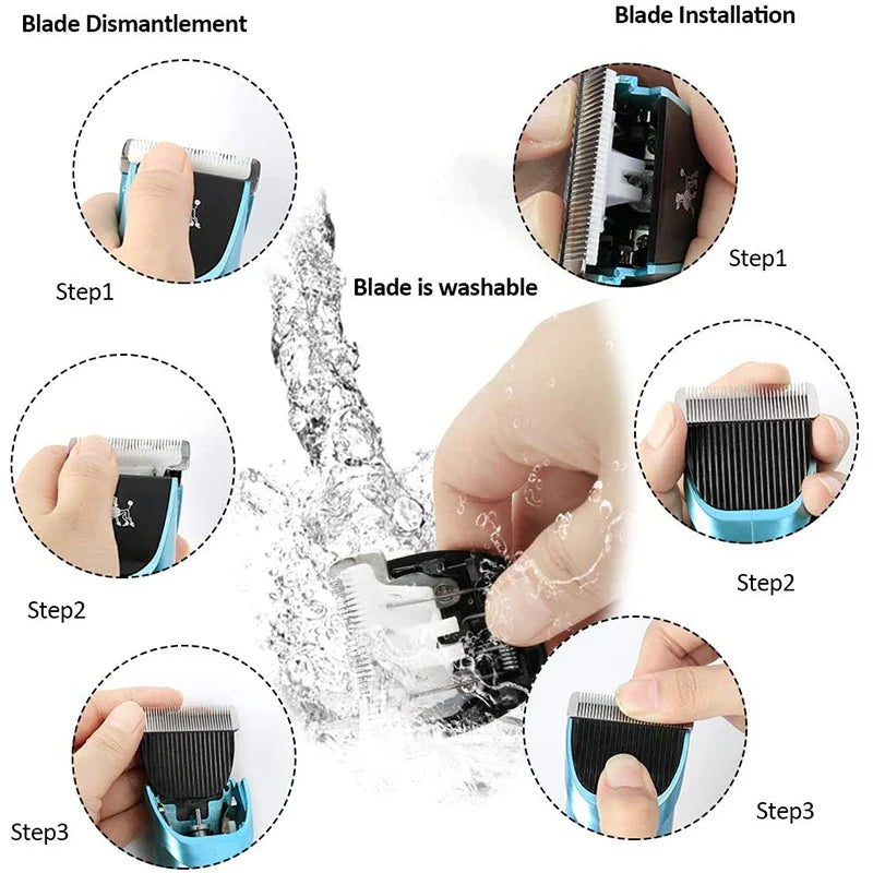 Cordless Dog Shaver (USB, Painless)