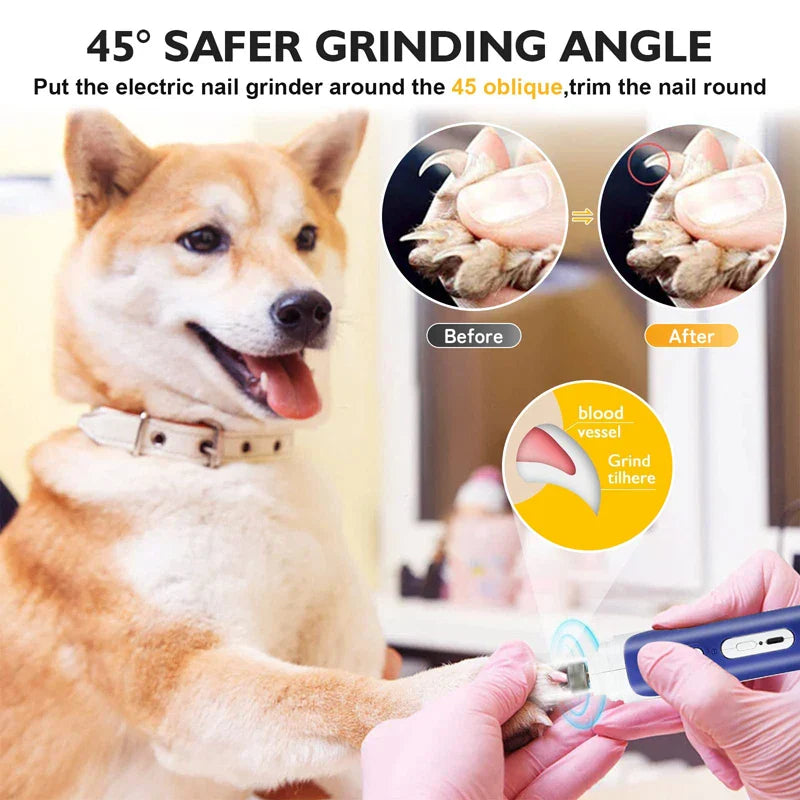 Powerful 2-in-1 Electric Pets Nail Clippers & Grinder