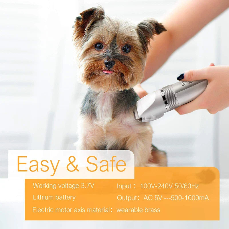 Cordless Dog Trimmer (LCD, Powerful)