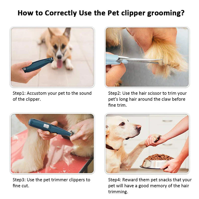 Low Noise Professional Dog Hair Trimmer