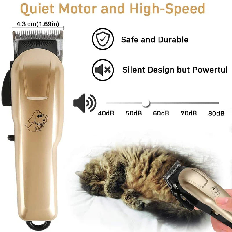 Cordless Professional Pets Hair Trimmer
