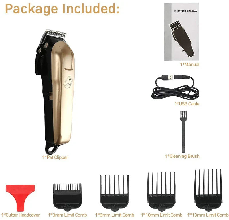 Cordless Professional Pets Hair Trimmer